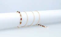 Eyeglass Chain 73 Gold/Red