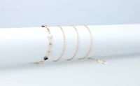 Eyeglass Chain 106 Gold/Black/White