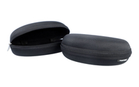 PolarZone® black eyeglasses hard case with black zipper