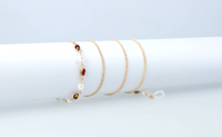 Eyeglass Chain 67 Gold/Red