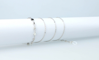 Eyeglass Chain 106 Silver/Black/White